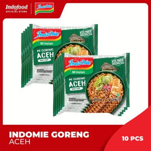 10 PCS - Indomie Mi Goreng Aceh 90 Gr