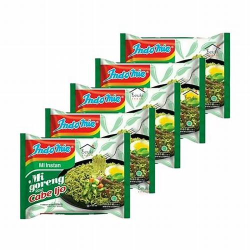 5 Pcs - Indomie Mi Goreng Rasa Cabe Ijo 85g - New Recipe