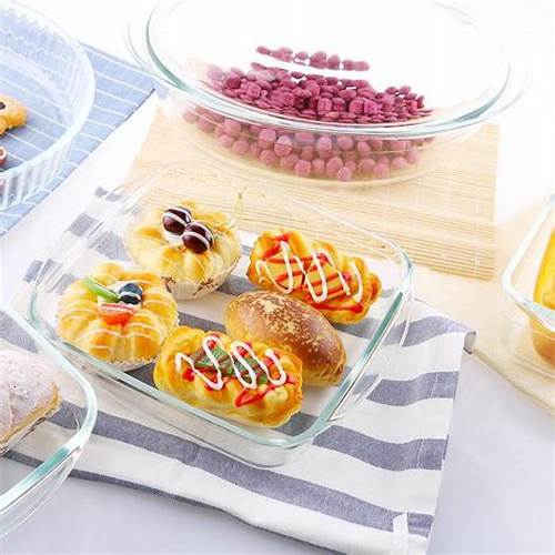 AZKO Culinart Wadah Saji Kaca Tingkat Transparan Serving Dish Serving Container Food Server Wadah Hidang Tempat Hidangan