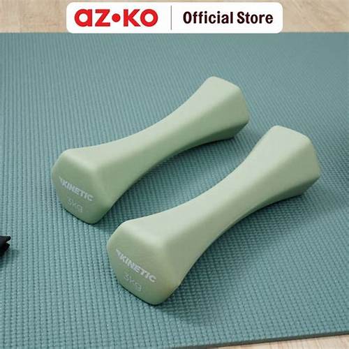 AZKO Kinetic Set 2 pcs Active Dumbbell Neoprene Hand Weight Beban Genggam Gym Dumbbell Free Weight Barbel Tangan Dumbell Stel