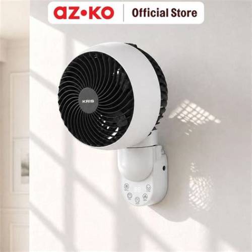 AZKO Kris Kipas Angin Dinding Sirkulasi 8 Inch 38 Watt - Putih/Hitam Wall Fan Kipas Tembok Fan Dinding Sirkulasi Udara
