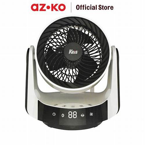 AZKO Kris Kipas Angin Meja 35 Watt 8 Inch - Hitam Kipas Meja Kipas Mini Table Fan Desk Fan