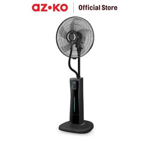 AZKO Krisbow 2 Liter Kipas Angin Uap - Hitam Misty Fan Air Cooler Outdoor Ruangan Sejuk Portable