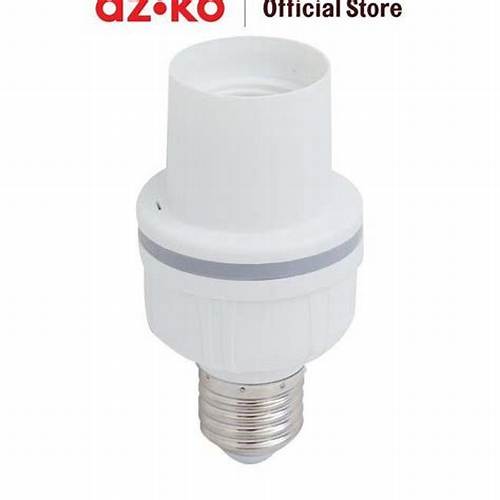AZKO Krisbow Fitting Lampu Extender E27 15 cm Soket Bohlam Pencahayaan Rumah Elektrikal