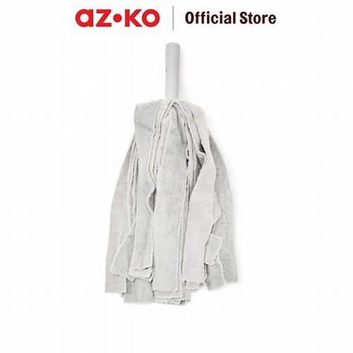 AZKO Krisbow Refill Kain Pel Microfabric - Abu Abu Refill Mop Kain Cadangan Pel Pengganti