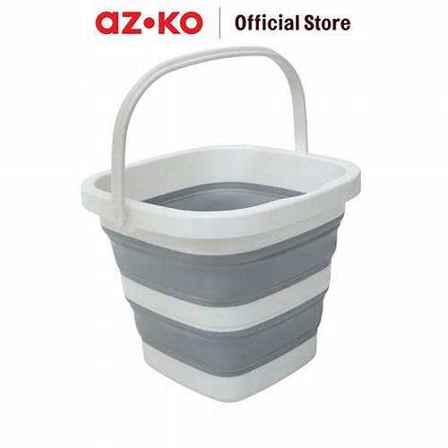 AZKO Proclean Ember Lipat Square 5 Liter - Abu-Abu Bucket Air Pail Mandi Timba Serbaguna Wadah Siram