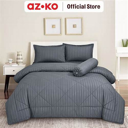 AZKO Sleeplite Set Seprai Microfiber Emboss King Queen Single 180x200 160x200 120x200 Sprei Seprei Sprai Sepray Bed Sheet Kasur Alas Tidur