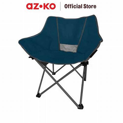 AZKO Soleil Kursi Lipat Kulit Folding Chair Portable Seat Chair Lipat Collapsible Seating Kursi Portable