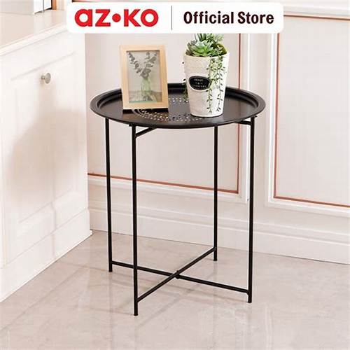 AZKO Soleil Meja Teras Dengan Tray Garden Table Patio Meja Kebun Outdoor Furniture Terrace Dining Surface