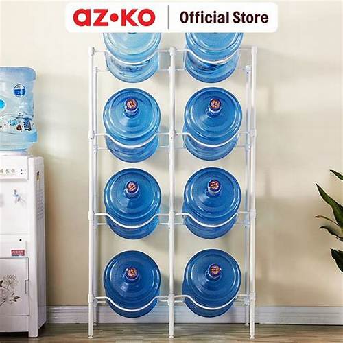 AZKO Stora Rak Galon Tingkat Water Jug Rack Dispenser Rack Bottle Stand Shelf Dispenser Holder Air