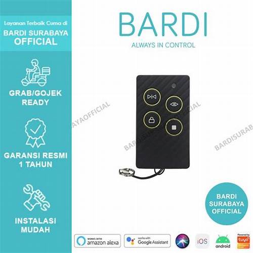BARDI Accessories RF Remote for Smart Gate Motor Wireless Remote Control Remot Pagar Otomatis