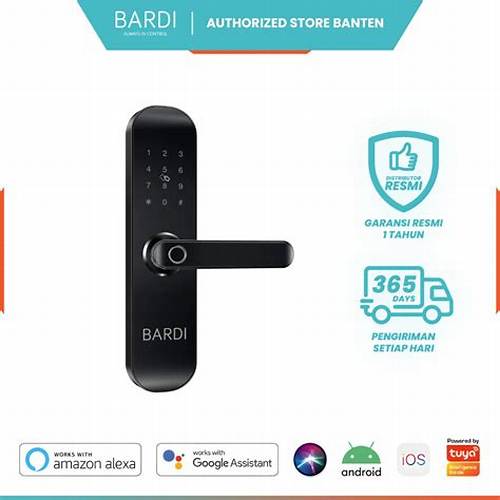 BARDI Smart Home Door Lock Handle RFID Fingerprint Waterproof Wireless IP54 RFID Home Automation