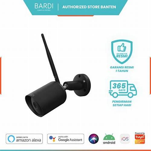 BARDI Smart IP Camera Outdoor CCTV Static IPCAM IP65 Wide Angle 5MP 256GB STC Komunikasi 2 arah WiFi