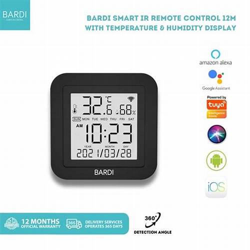 BARDI Smart IR Remote Control 12M with Temperature & Humidity Display
