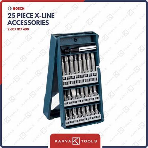 BOSCH 25-piece X-Line Set Mata Obeng Variasi