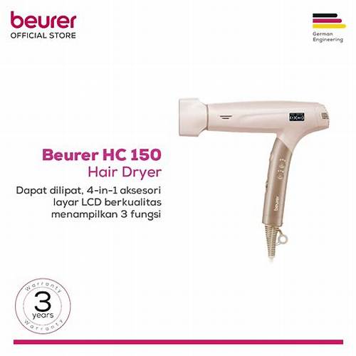 Beurer | HC150 Hair Dryer | Pengering Rambut | Daya 1.600 Watt | Dapat Dilipat