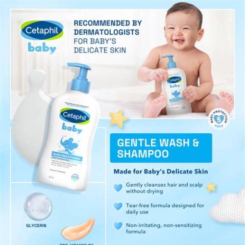 CETAPHIL BABY GENTLE WASH & SHAMPOO 400ML