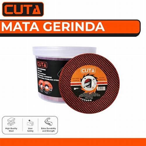 CUTA Batu Mata Gerinda Potong Besi Logam Aluminium 4 Inch 4" Cutting Wheel 50 Pcs