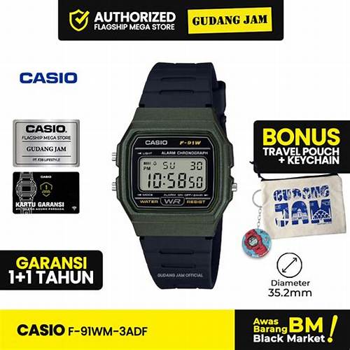Casio F91 WM F-91WM-3ADF Casio Original 100%