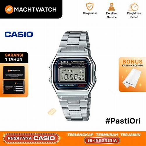 Casio Jam Tangan Pria A158WA-1DF