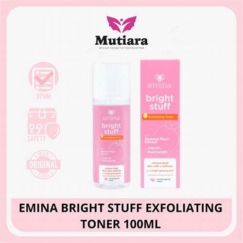 Emina Bright Stuff Exfoliating Toner 100ml