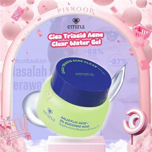 Emina Cica Triacid Acne Clear Water Gel 30 g