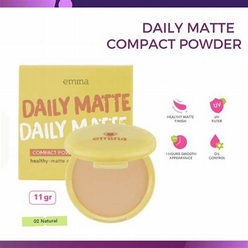Emina Daily Matte Compact Powder 11gr - Bedak Padat Matte Finish