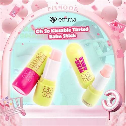 Emina Oh So Kissable Tinted Balm Stick 3.4 g - Lip Balm Melembabkan Bibir Warna Natural, UV Protection