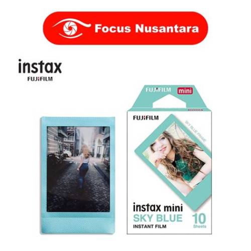 FUJIFILM Instax Mini Paper Sky Blue Frame
