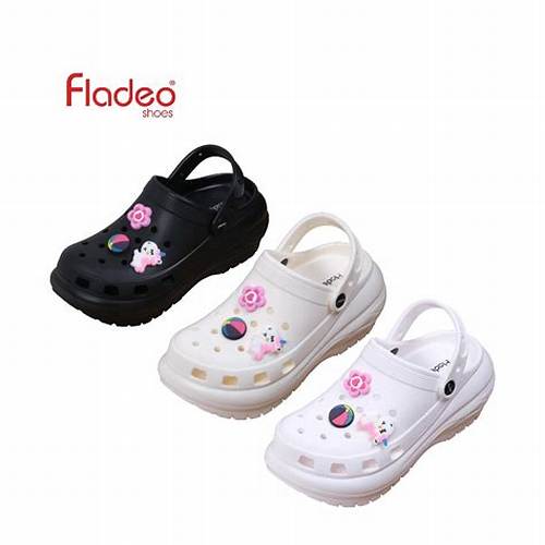Fladeo B24/PLT09-1ON/Sandal Clog Wanita [ Clog Sandals ]