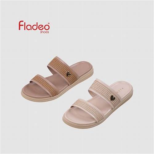 Fladeo B26/LDS766-1NV/Sandal Selop Wanita [ Slipper Sandals ]