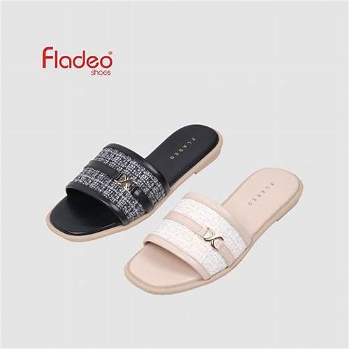 Fladeo K24/LDS707-2TP/Sandal Teplek Slide Wanita [ Slipper Sandals ]