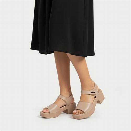 Fladeo L23/LDT501-1RV/Sandal Wedges Tali Wanita [ Strap Slipper Sandals ]