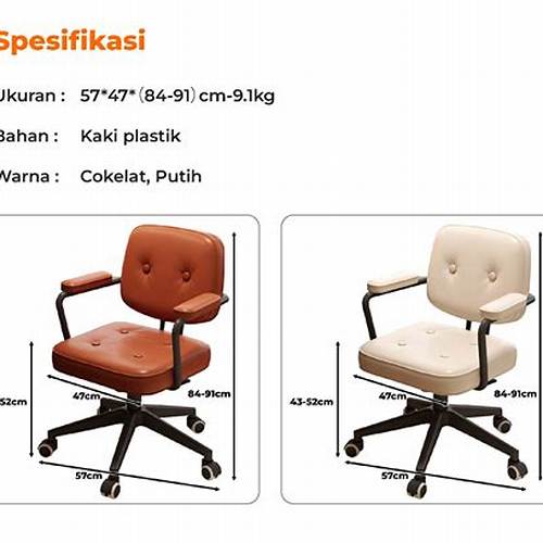 Foldify-Kursi Kantor/Kursi Kantor Empuk Nyaman/Kursi Kerja Kantor/Kursi Aesthetic