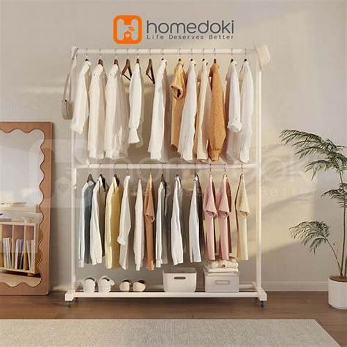 Foldify-Rak Gantungan Baju Aesthetic/Rak Gantungan Serbaguna/Rak Gantung Baju/Rak Gantungan Baju Portable