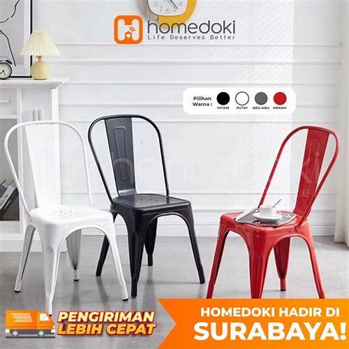 Homedoki Kursi Plastik/Kursi Belajar/Kursi Santai/Kursi Teras/Kursi Makan/Kursi Cafe