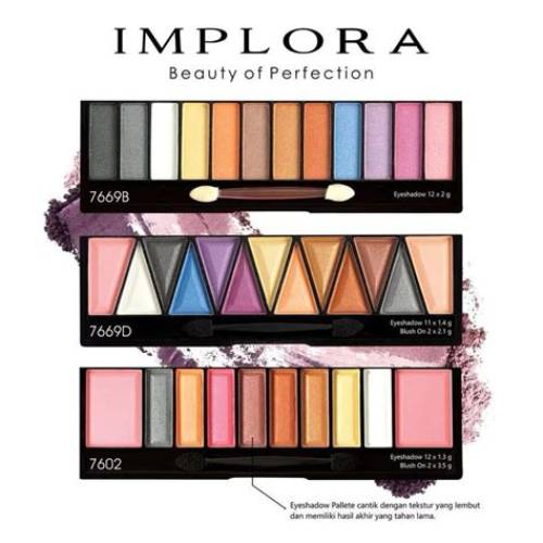Implora Elegant Eyeshadow Pallete + Blush On