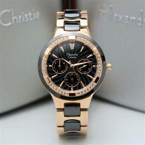 Jam Tangan Cewek Alexandre Christie AC 2299 BFB Stainless Steel Ceramic Strap