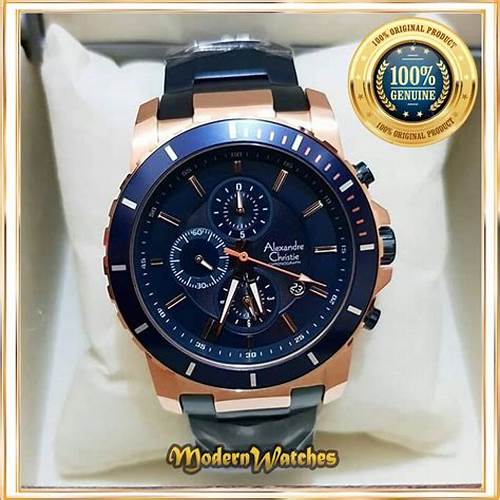 Jam Tangan Pria Alexandre Christie AC 6141 MCB Stainless Steel Strap