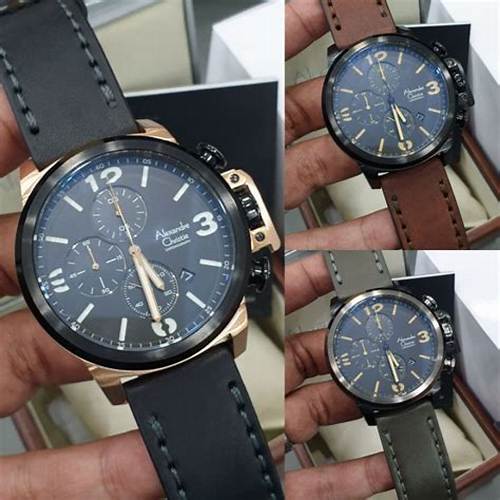 Jam Tangan Pria Alexandre Christie AC 6280 GCL Analog Leather Strap