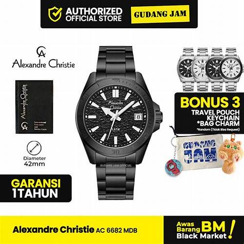 Jam Tangan Pria Alexandre Christie AC 6682 MDB Analog Stainless Steel Strap