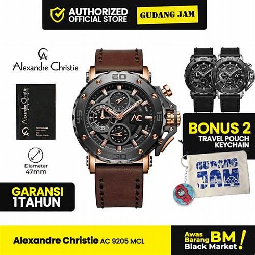 Jam Tangan Pria Alexandre Christie AC 9205 MCL AC9205 AC9205MCL Leather - Box Special