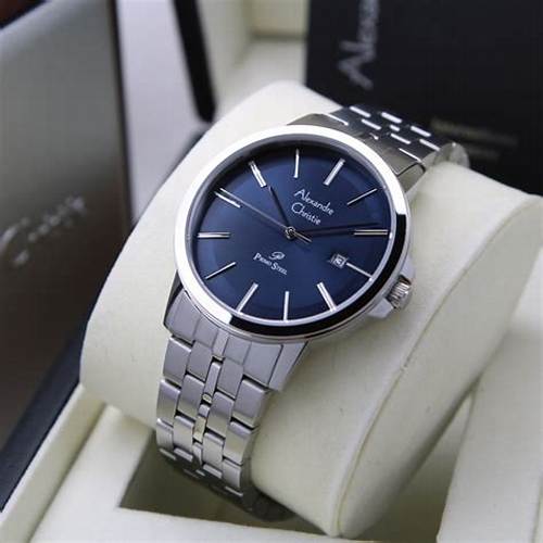 Jam Tangan Pria Alexandre Christie Passion AC 1007 MDBSSBU Blue Dial Silver Stainless Steel Strap
