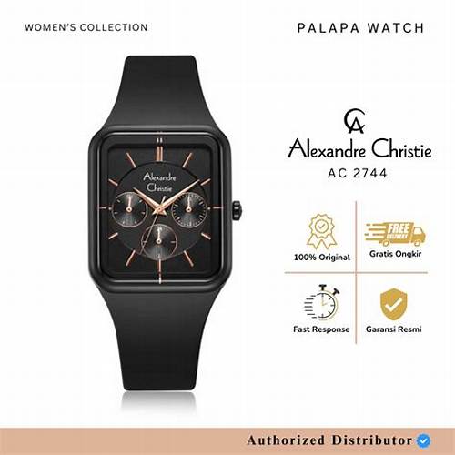 Jam Tangan Wanita Alexandre Christie AC 2744 BFR Analog Rubber Strap