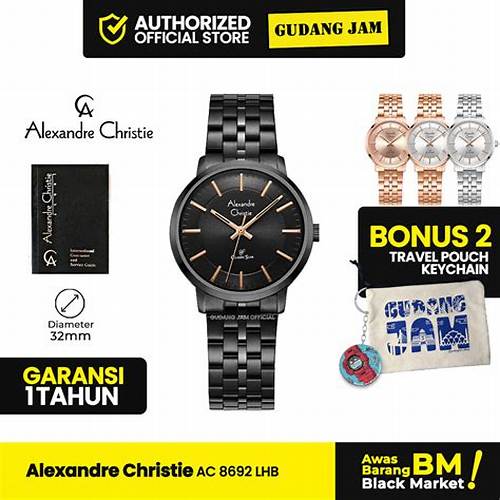 Jam Tangan Wanita Alexandre Christie AC 2C15 LHB Analog Stainless Steel Band