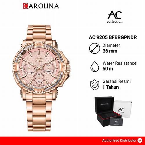 Jam Tangan Wanita Alexandre Christie Chronograph AC 6410 BFBRGLN2 Rose Gold Dial Rose Gold Stainless Steel Strap