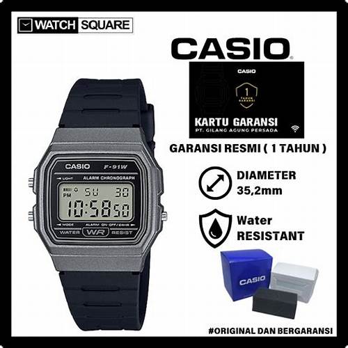 Jam tangan pria Casio F-91WM