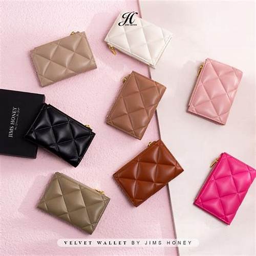 Jims Honey - Velvet Wallet - Dompet Lipat Kecil Wanita