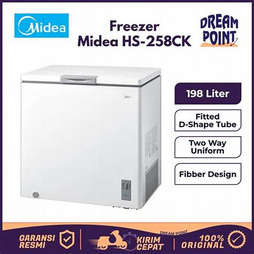 MIDEA Chest Freezer HS-258CK 198 Liter