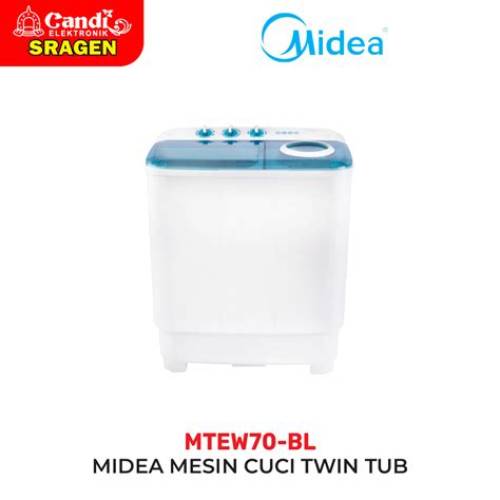 MIDEA Mesin Cuci 2 Tabung 7 Kg Hijab Wash MTEW70-BL